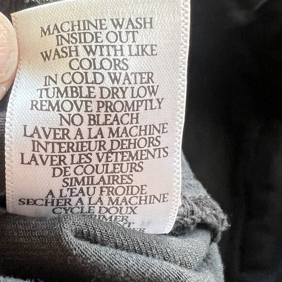 Frank & Eileen Blackstone utility pants Size 8 Washed Black Raw Hem Crop R11 - Picture 8 of 10